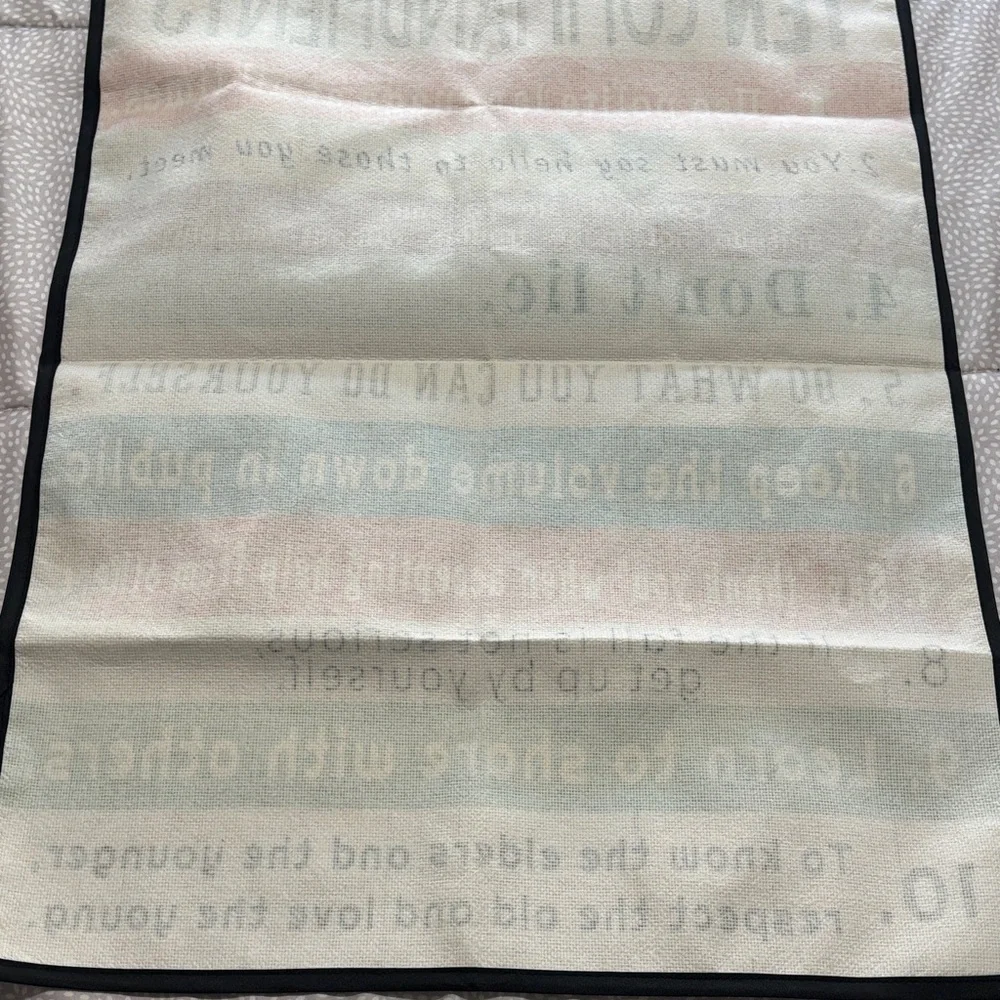 & Other Stories Ten Commandments Wall Art - Red, Teal, Turquoise, Beige, Brown